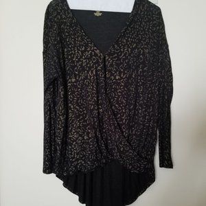 Jennifer Lopez High/Low Long Sleeve Top